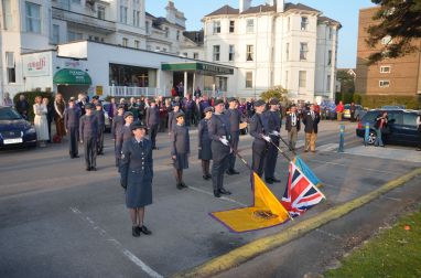 The Flag Ceremony with the 130 Squadron Bournemouth Air Cadets